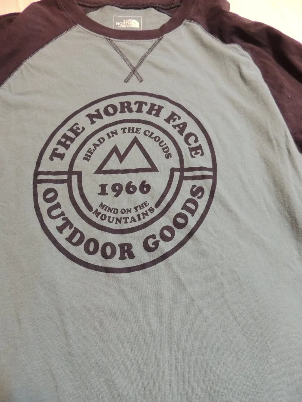 North Face Shirt Men Medium Blue Outdoor Travel Vacation Camping Hiking Shirt